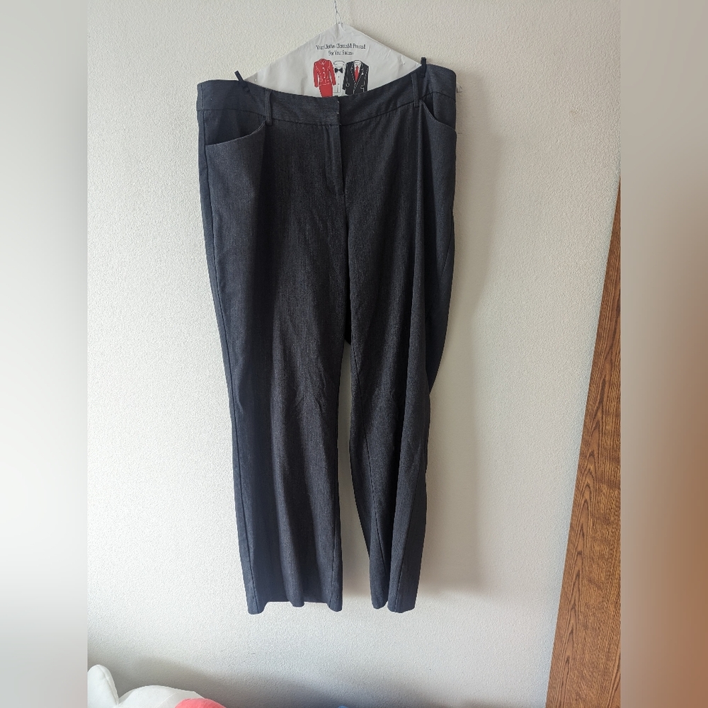 Lane Bryant Charcoal Gray Slacks